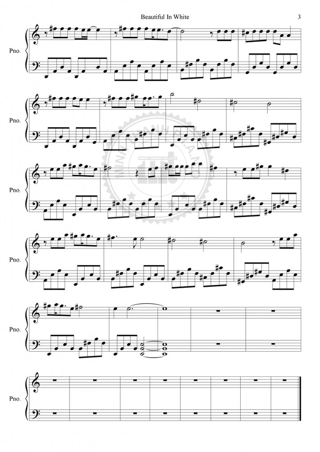 beautiful-in-white-piano-sheet