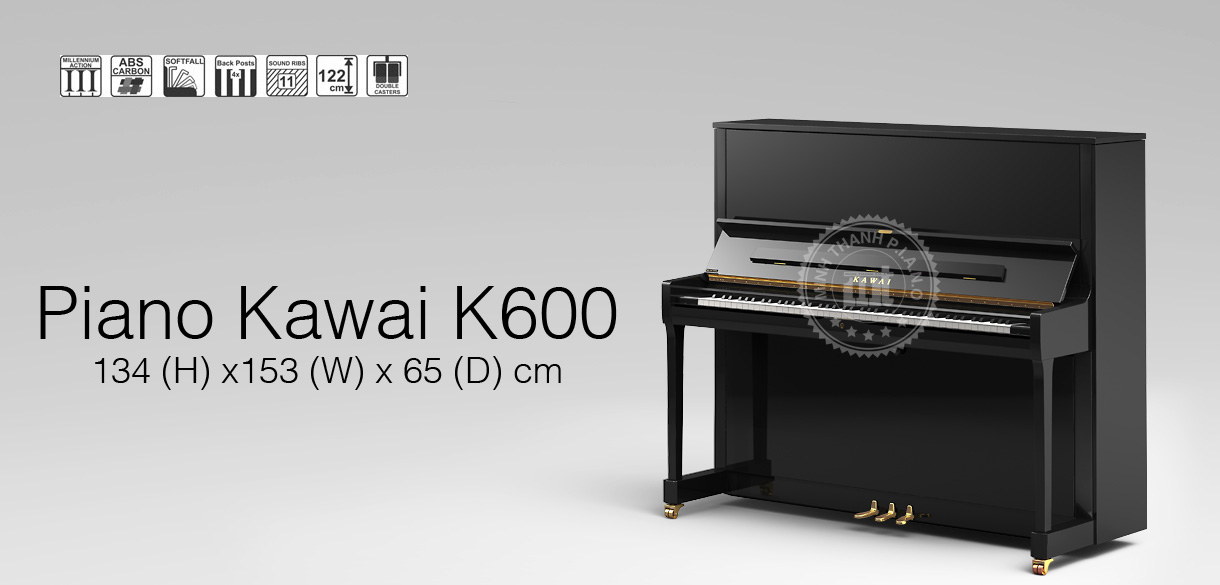 banner piano kawai k600