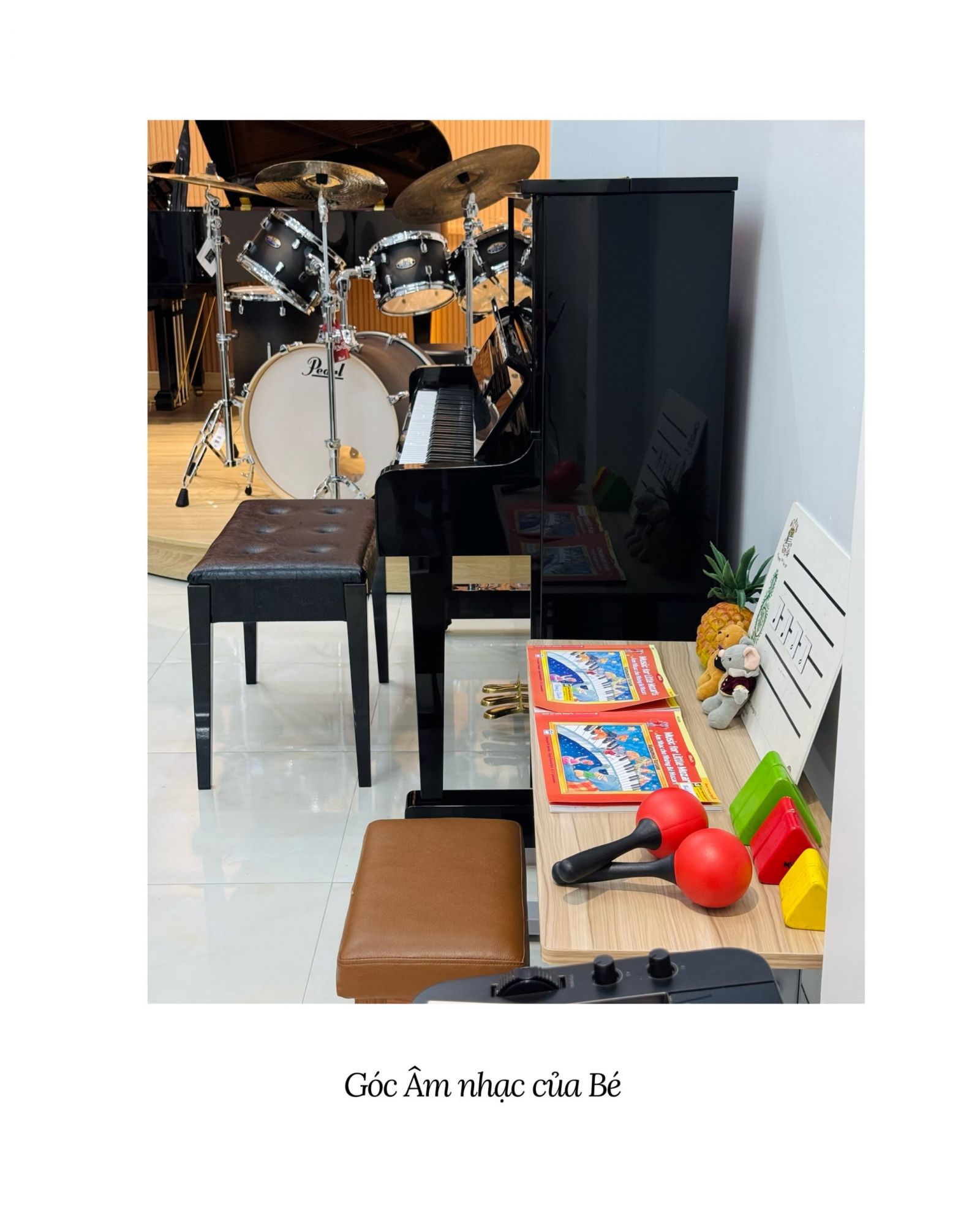 góc luyện piano cho bé