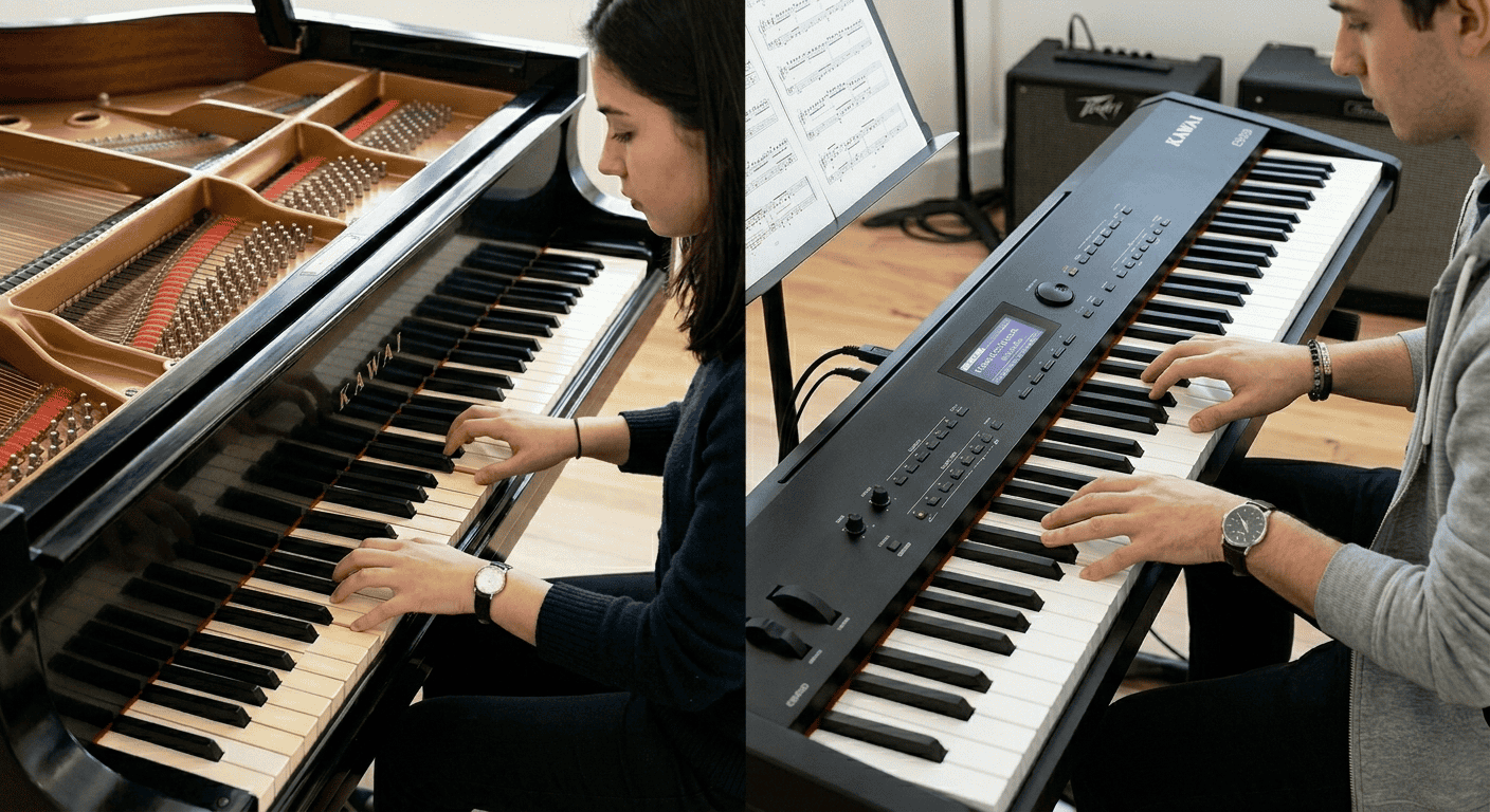 bàn phím đàn piano cơ