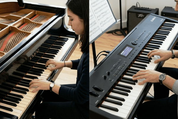 Bàn phím piano cơ khác gì piano điện? Góc nhìn giúp phụ huynh quyết định đúng ngay từ ban đầu
